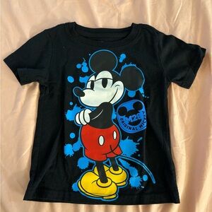 Disney Black and Blue Mickey Mouse Kids T-Shirt